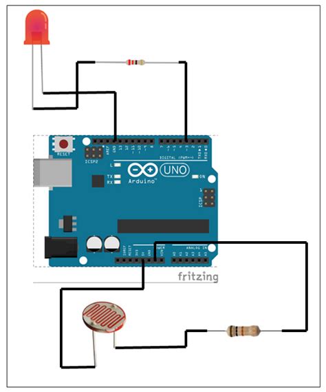 Toradh íomhá ar Coding Sensor LDR Arduino