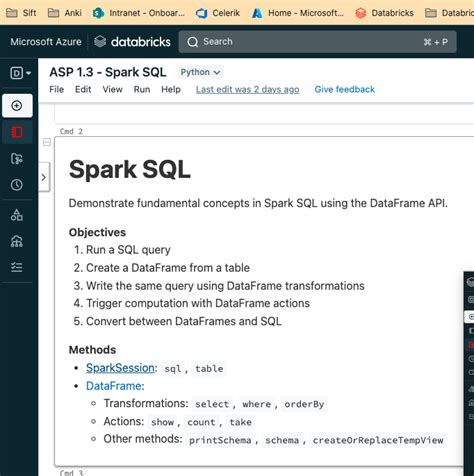 Databricks Spark SQL に対する画像結果