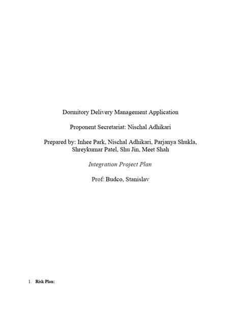 Image result for Integration Proposal Plan Example