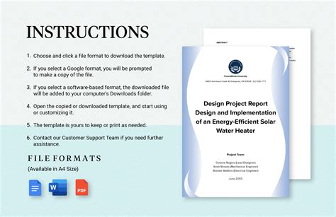 Structural Design Project Report Template に対する画像結果