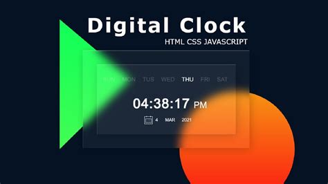 Image result for Digital Clock HTML/CSS JS