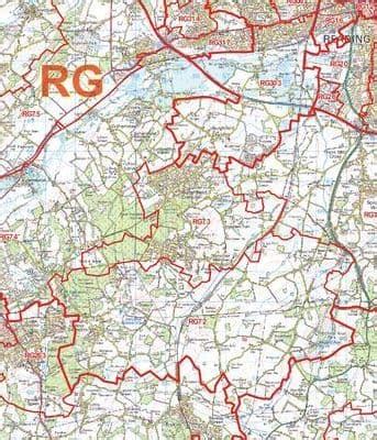 Image result for Reading Postcode Map