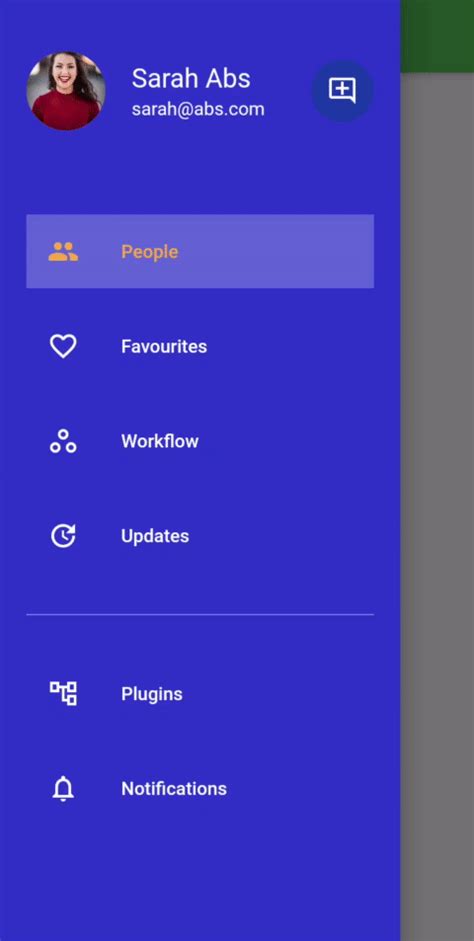 Flutter Drawer Menu に対する画像結果