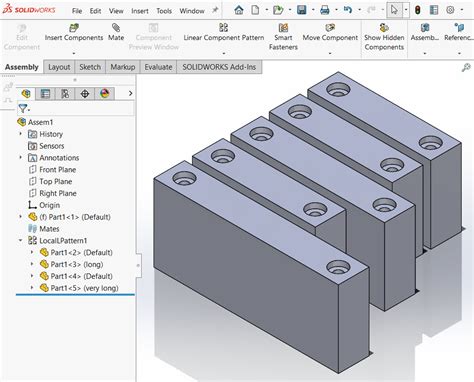SolidWorks Pattern Table に対する画像結果