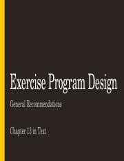 Toradh íomhá ar Exercise Program Design