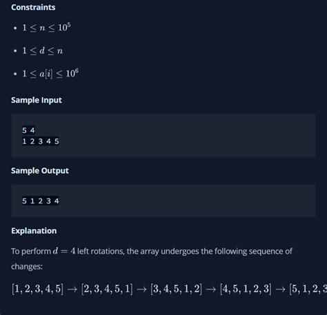 Image result for Left Rotation HackerRank Solution in Python