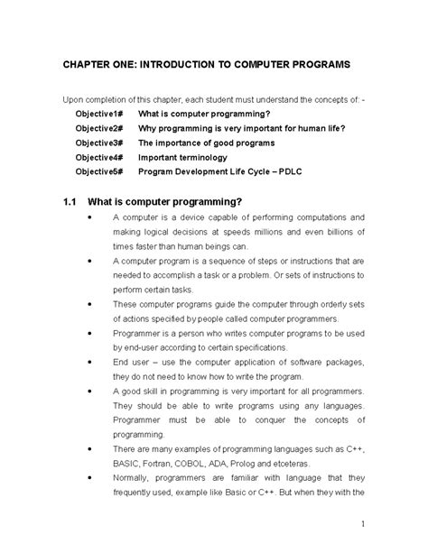 Introduction to Computer Programing Chapter One に対する画像結果