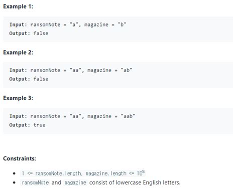 Image result for Ransom Note LeetCode Solution