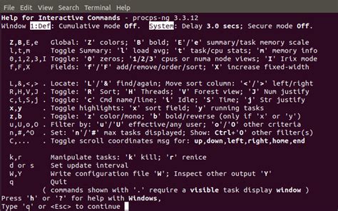 Toradh íomhá ar Top Cmd In Linux