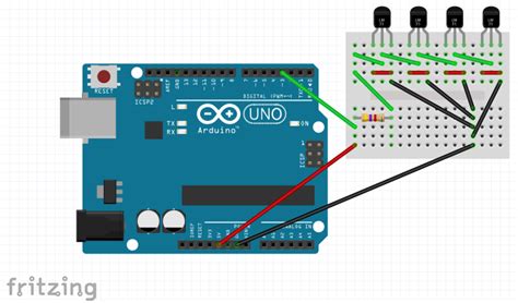 Afbeeldingsresultaten voor One Wire Temperature Sensor with Arduino Unicode Code