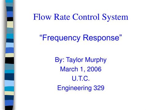 نتيجة الصورة لـ Flow Rate Control System