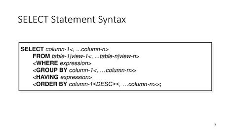 Toradh íomhá ar SAS Proc SQL Synbtax Order