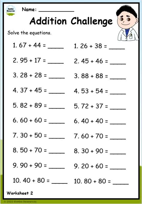 Image result for Fourth Grade Math Addition Worksheets