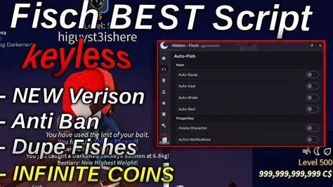 Toradh íomhá ar Roblox Fisch Script Pastebin