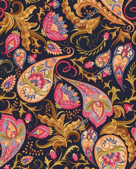 Seamless Paisley Pattern Vector に対する画像結果
