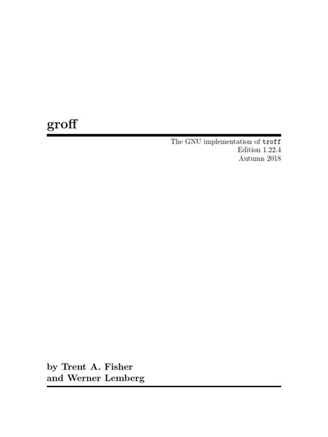 Image result for Groff Unix