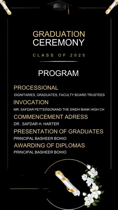 Image result for Graduation Party Program Template