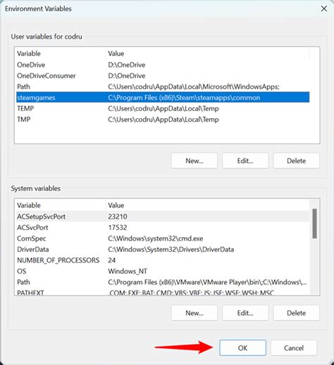 Image result for User Environment Variables