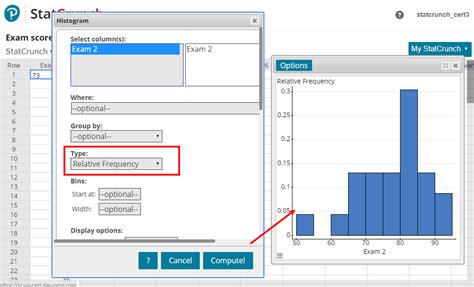 Construct a Histogram に対する画像結果