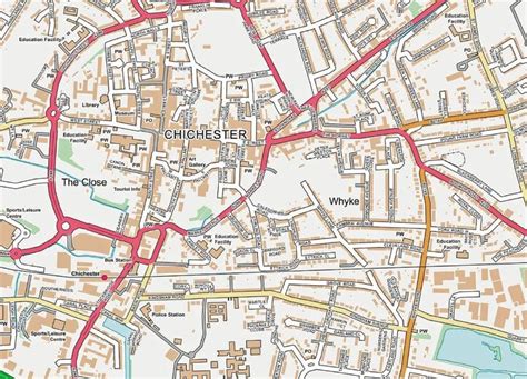 Image result for Chichester Postcode Map
