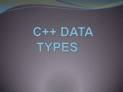 Data Types in C Programming PPT に対する画像結果