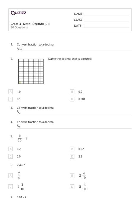 Math Buzz Worksheet 4th Grade に対する画像結果