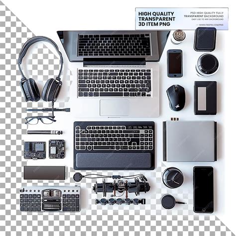 Toradh íomhá ar Computer Peripherals Black Background