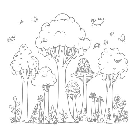 Image result for Drawing of Forest for Kids Comic