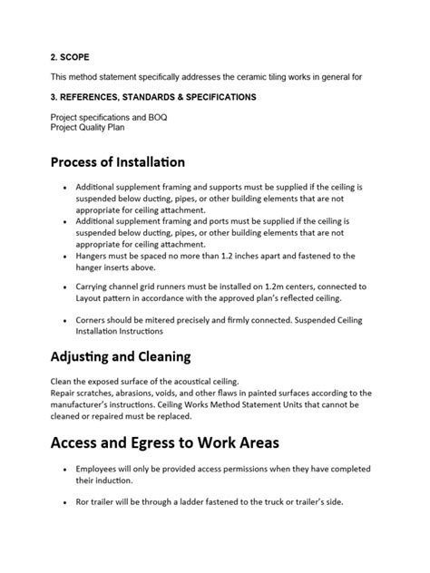 Image result for Gypsum Ceiling Method Statement