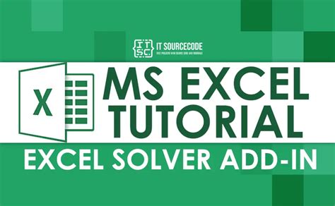 Image result for Solver Add-Ins