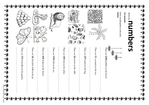 Numbers Worksheet English に対する画像結果