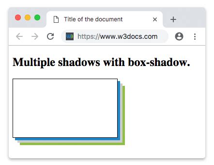 HTML Box-Shadow Code に対する画像結果