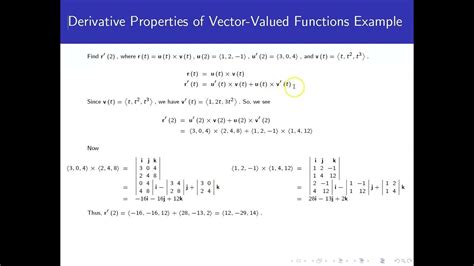 Image result for Derivative of Vector Valued Function