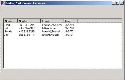 Image result for List View Windows Forms