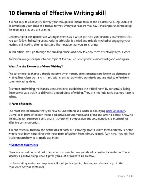 Image result for Elements of Writing