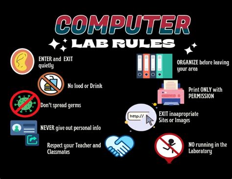 Image result for Printable Computer Lab Rules
