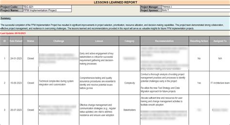 Image result for Lessons Learned Template Excel