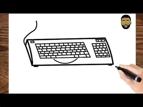 Toradh íomhá ar Computer Keyboard Easy Drawing