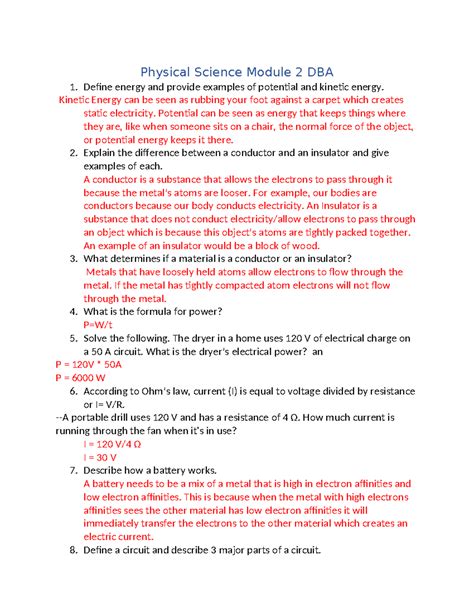 Image result for Physical Science Module 2