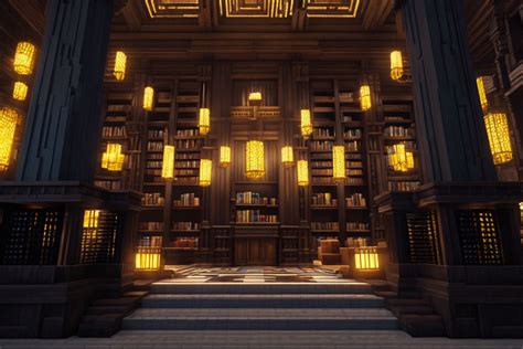 Image result for Minecraft Library. Interior