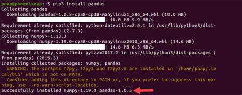Toradh íomhá ar Pip Install Pandas Python
