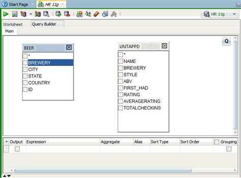 Afbeeldingsresultaten voor Oracle SQL Developer Query Builder