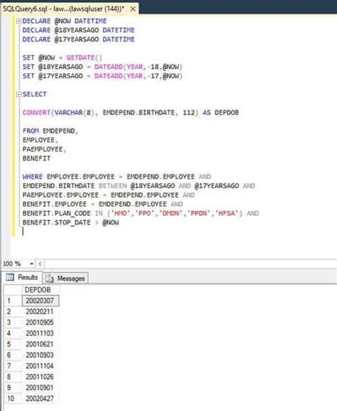 How to Declare Date in SQL に対する画像結果