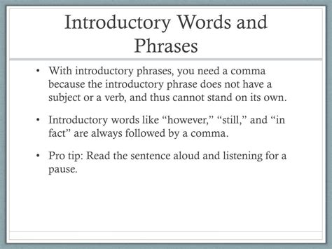 Image result for Introductory Words and Phrases Examples