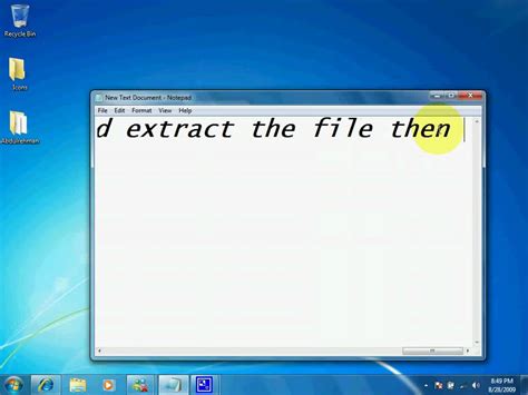 Toradh íomhá ar Windows 7 Notepad