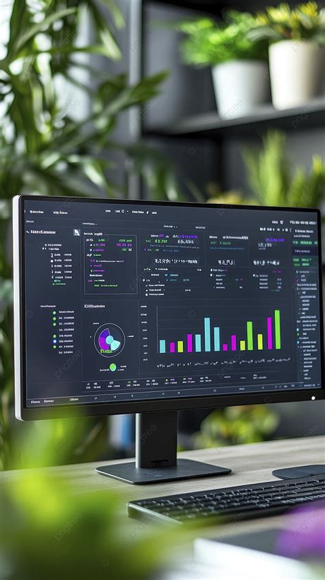 Image result for Computer with a Data On Monitor