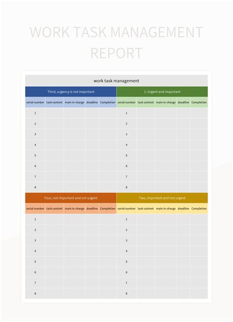 Image result for Task Management Sheet Template