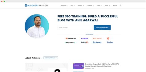 Image result for Example of Blog Website