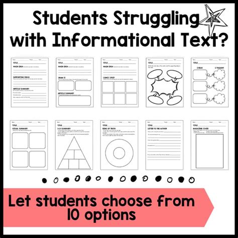 Toradh íomhá ar Informational Text Middle School