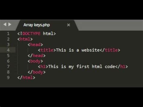 Image result for Basic Code for HTML